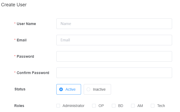 Create User