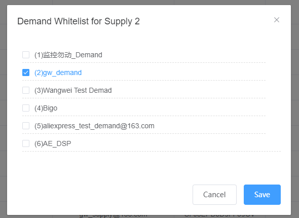 Supply Demand Whitelist